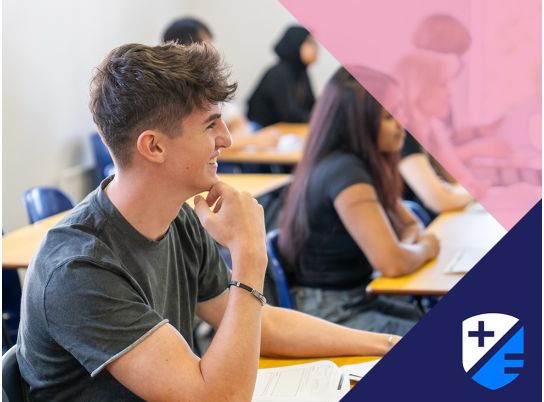 Student in class