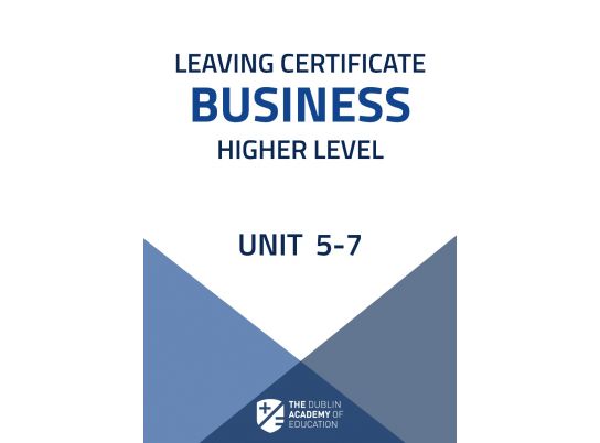 Free Leaving Cert Business Notes on Units 5-7