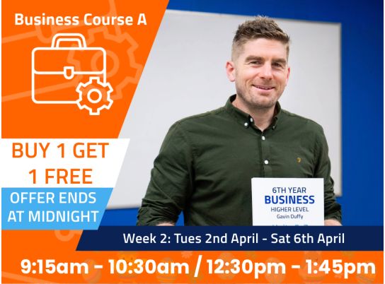 Leaving Cert Business Easter Revision Courses with The Dublin Academy of Education