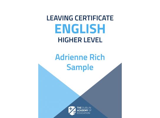 Free Leaving Cert English Poetry Notes on Adrienne Rich