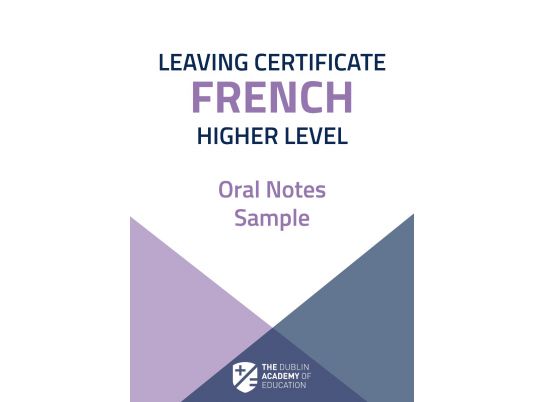 Sample French Oral Notes