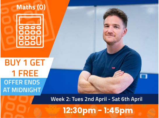 Leaving Cert Maths Ordinary Easter Revision Course in Dublin and Online