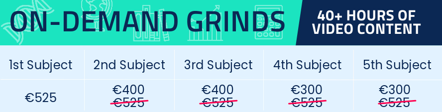 Leaving Cert Online Grinds - 40+ Hours of video content you can pause, rewind and rewatch